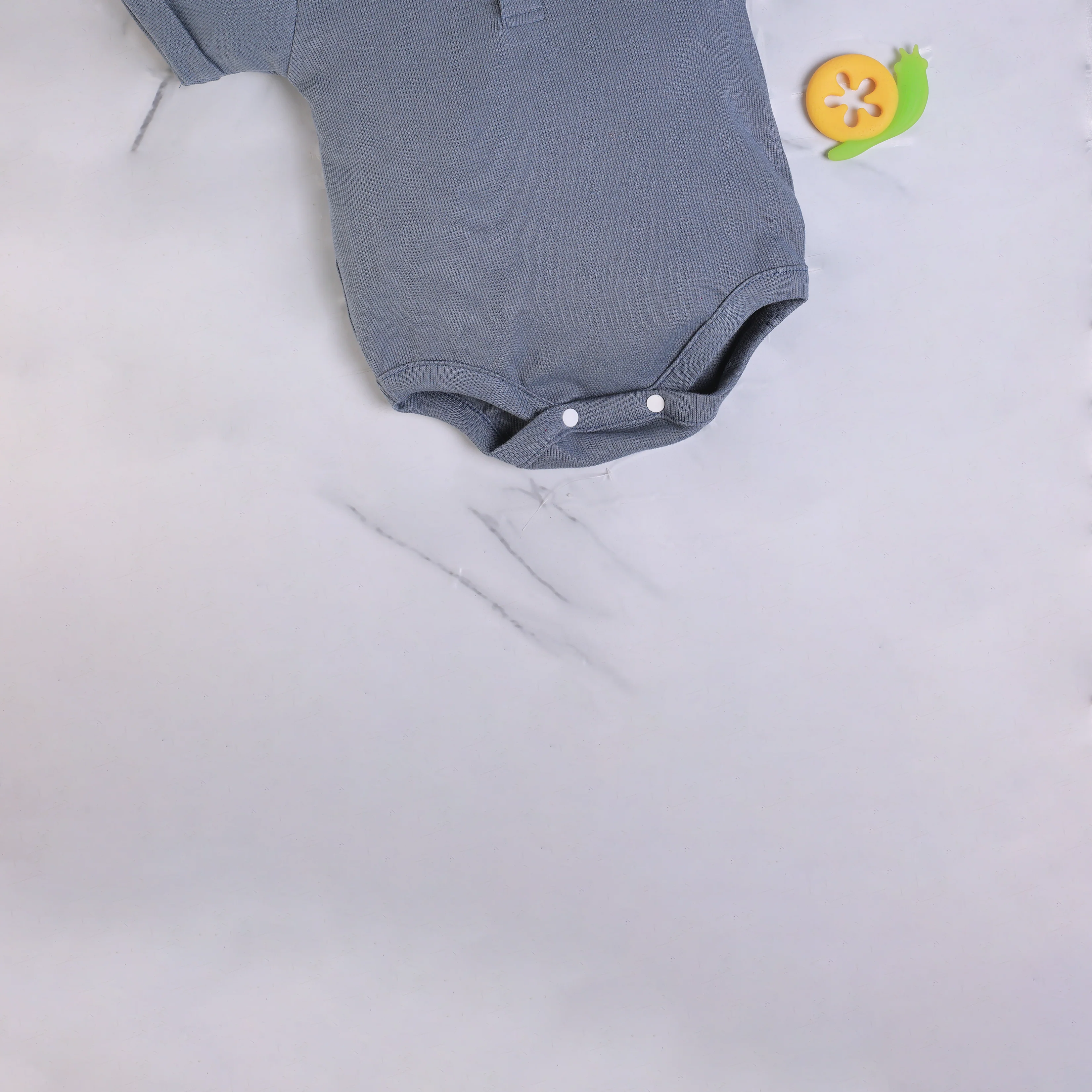 Dark Grey Henley Bodysuit - Image 3