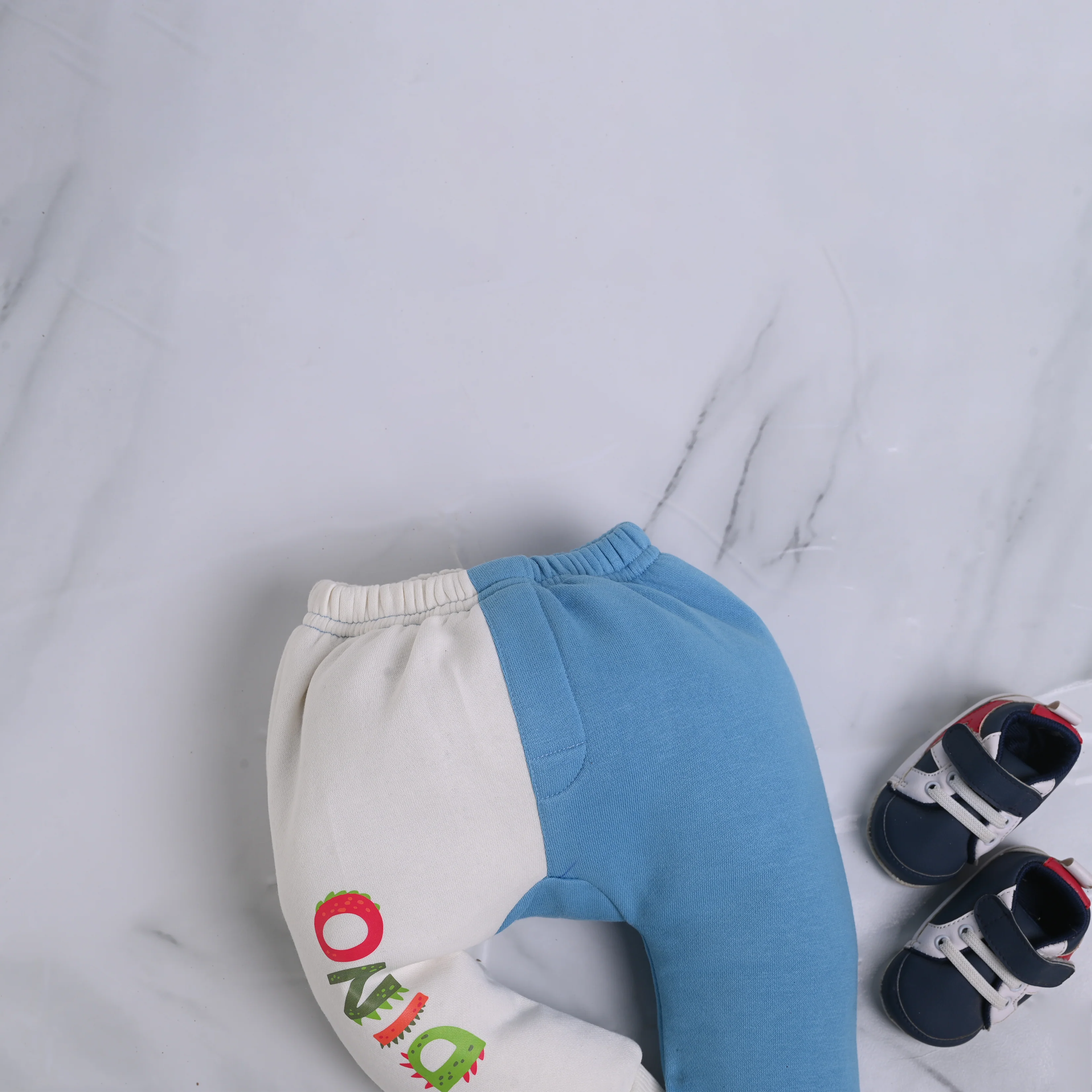 Dino Contrast Fleece Pajama - Image 3