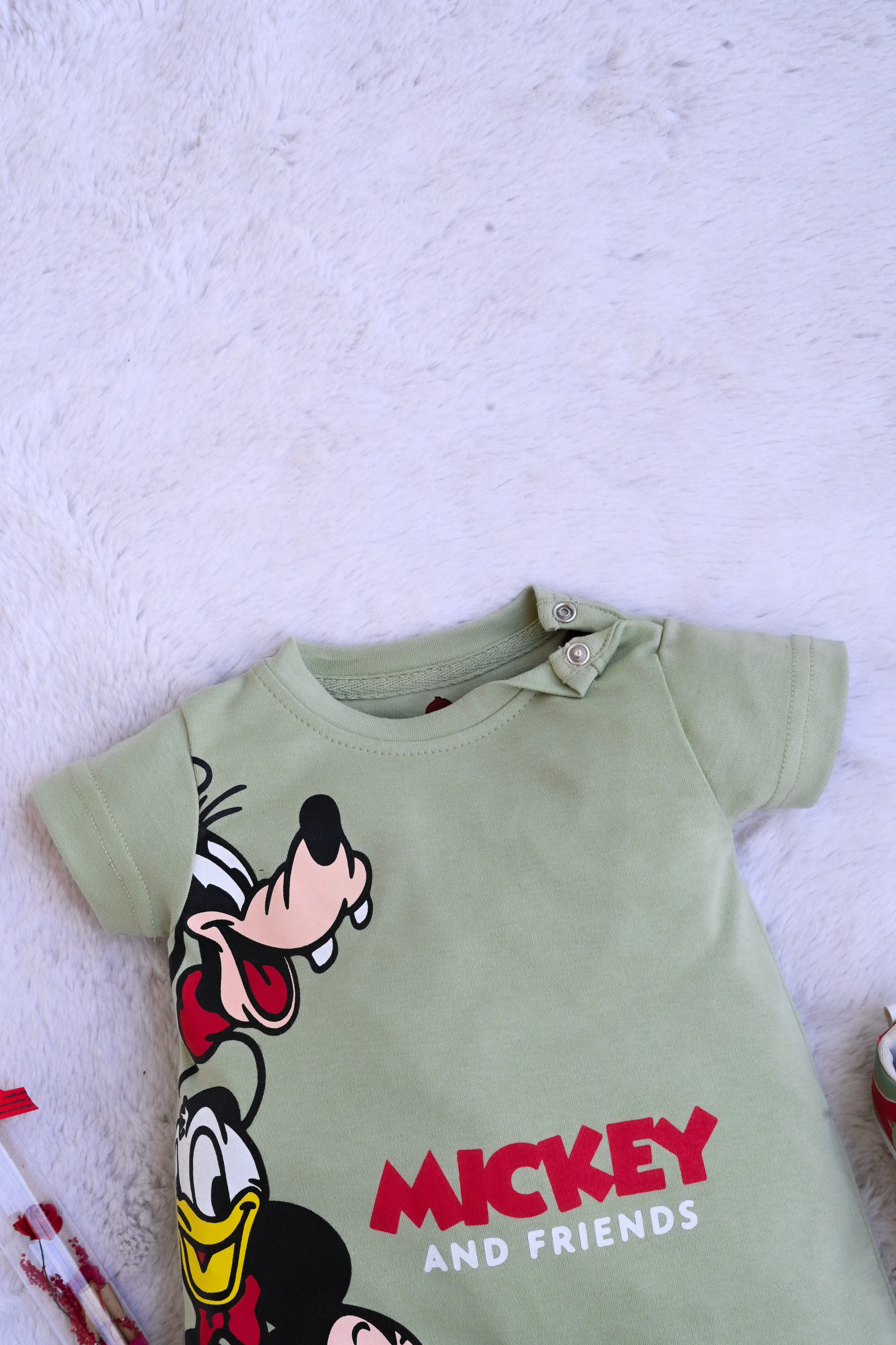 Mickey & Friends Buttoned Romper - Image 3