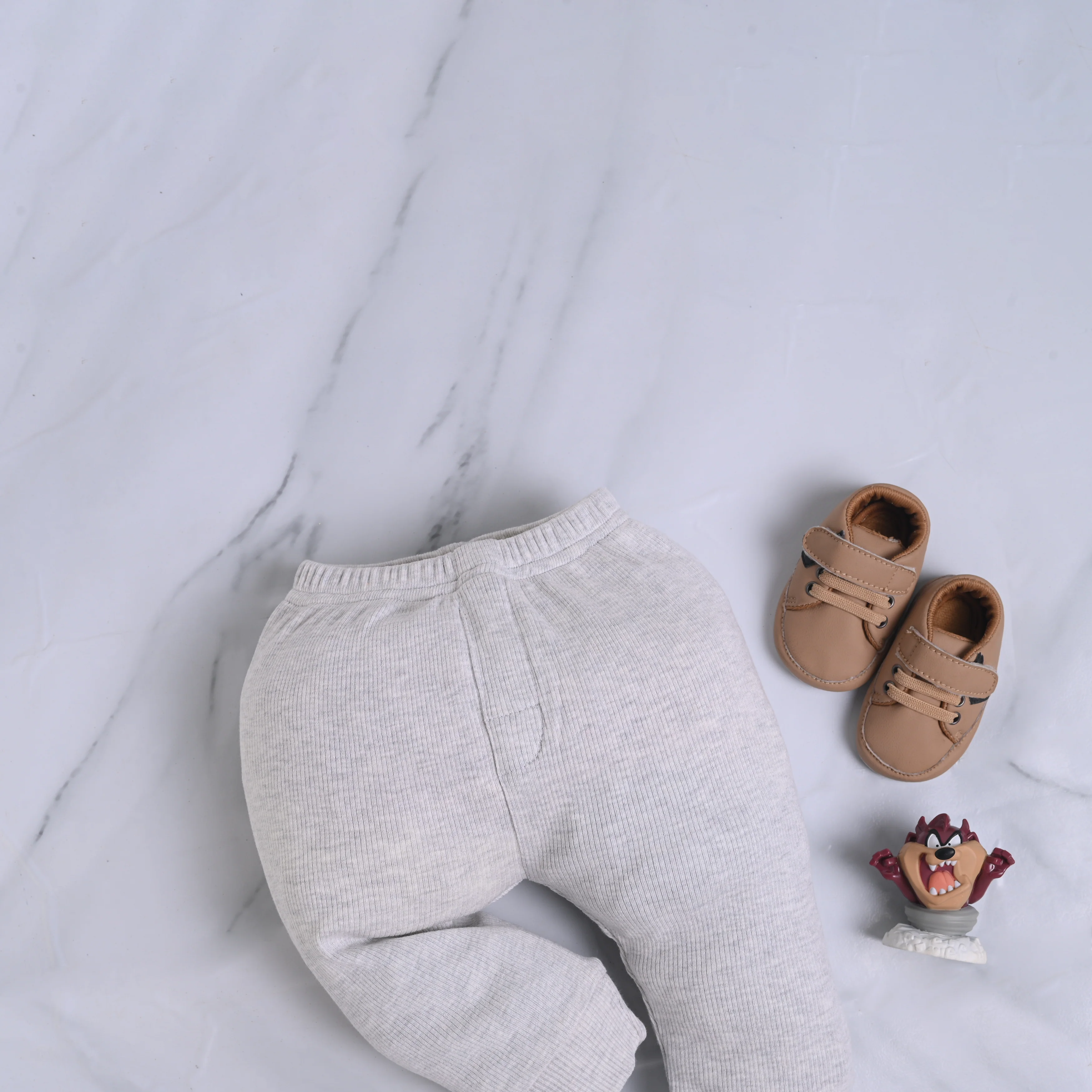 Ribbed High Neck Set (Oatmeal) - Image 5