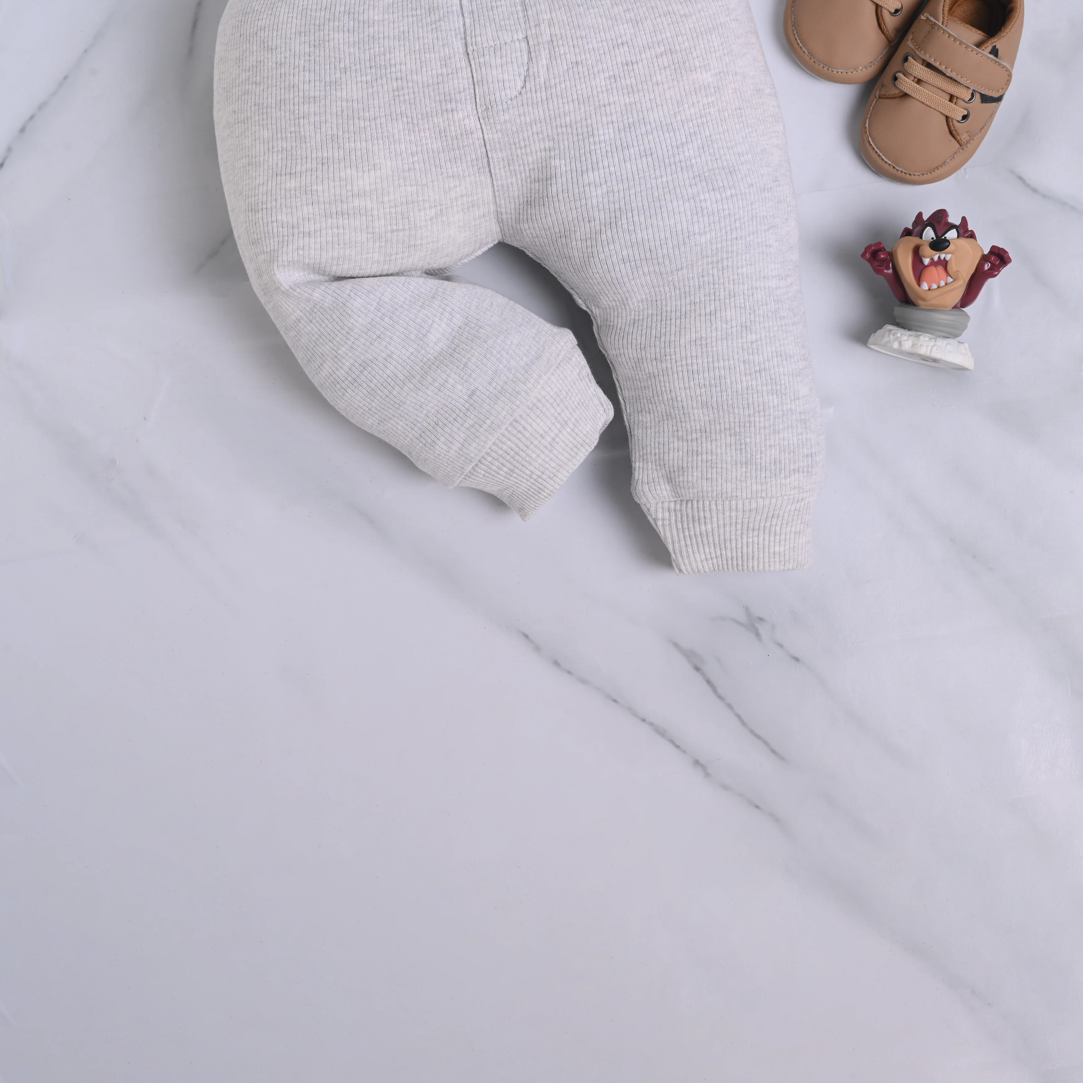 Ribbed High Neck Set (Oatmeal) - Image 7