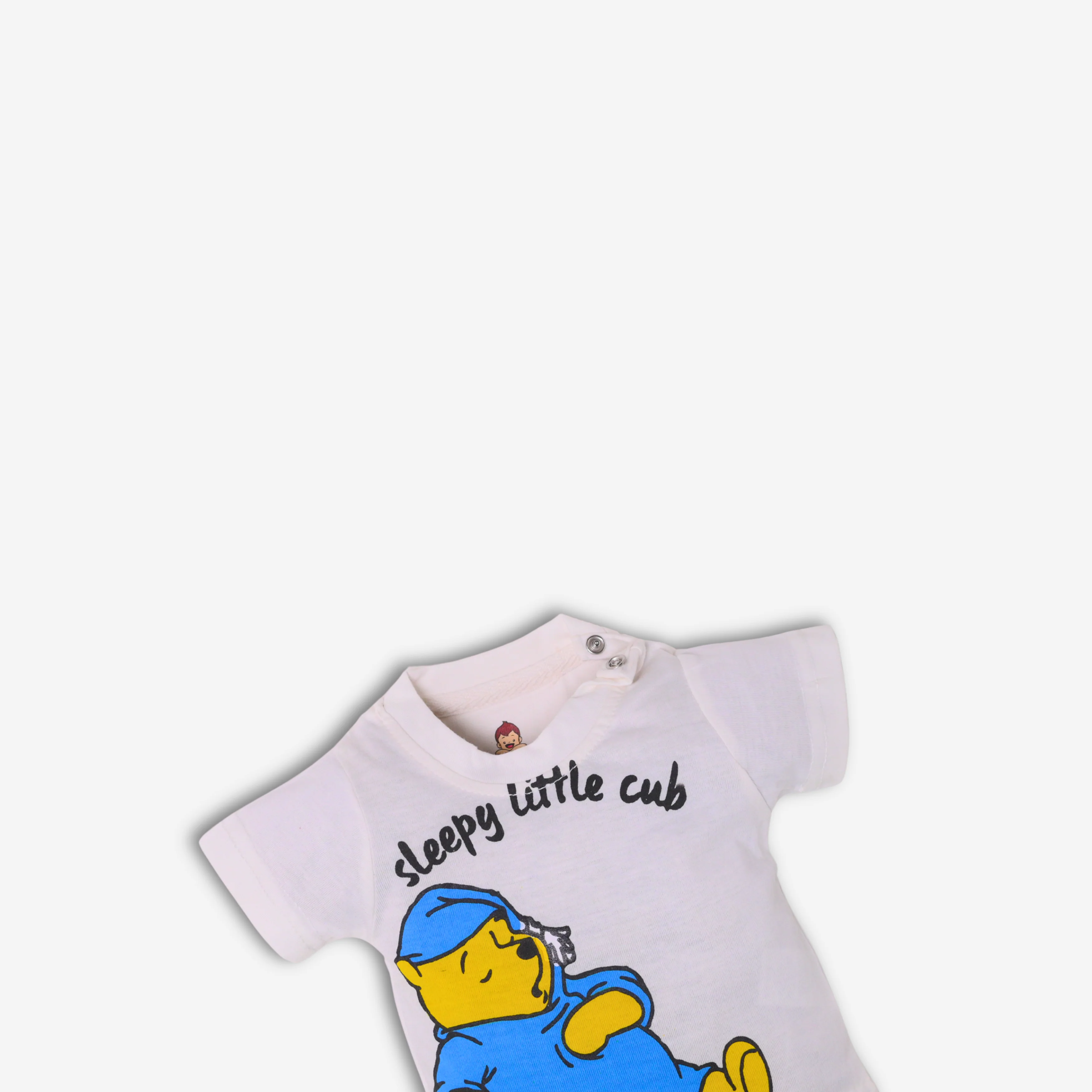 Sleepy Little Cub Cotton T-Shirt - Image 4